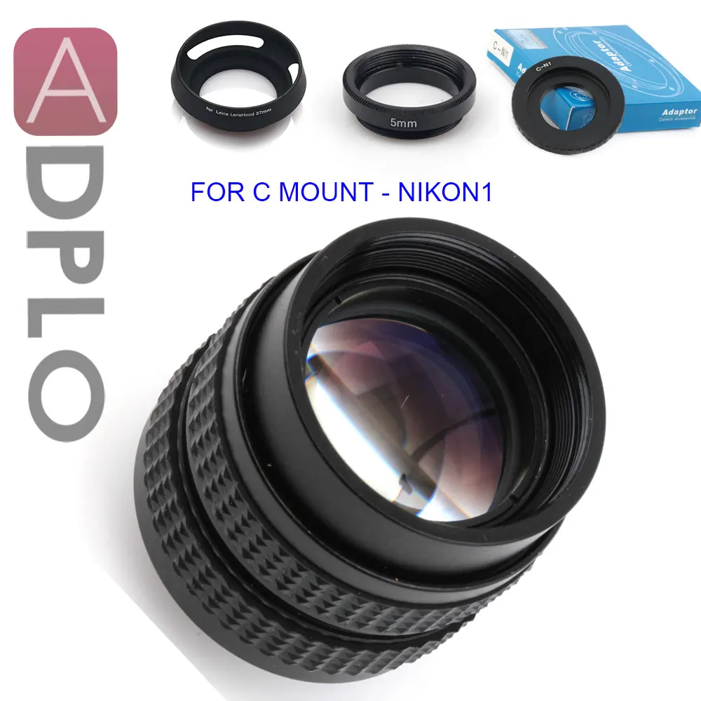 ADPLO 50 мм f/1,4 CC tv F1.4 объектив+ 3 подарочный Костюм для Canon EOS M Micro 4/3 Nex для Nikon 1 Pentax Q Fuji FX OM-DE-M10 II E-M5 II