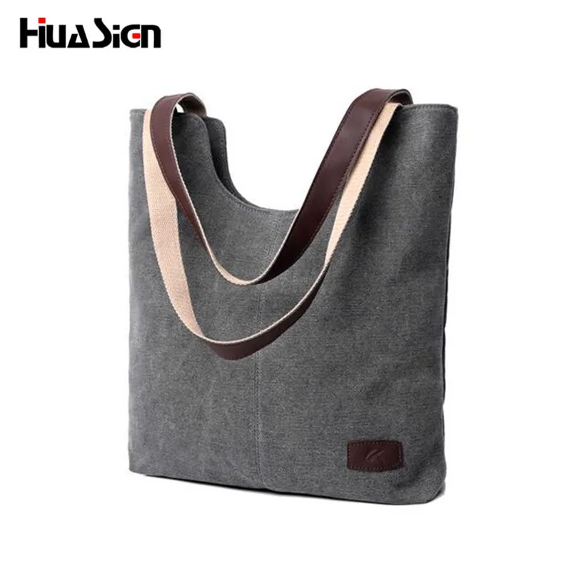 

Huasign Big Canvas Bag Retro Handbags Messenger bags for Women large capacity Handbag Shoulder Bags