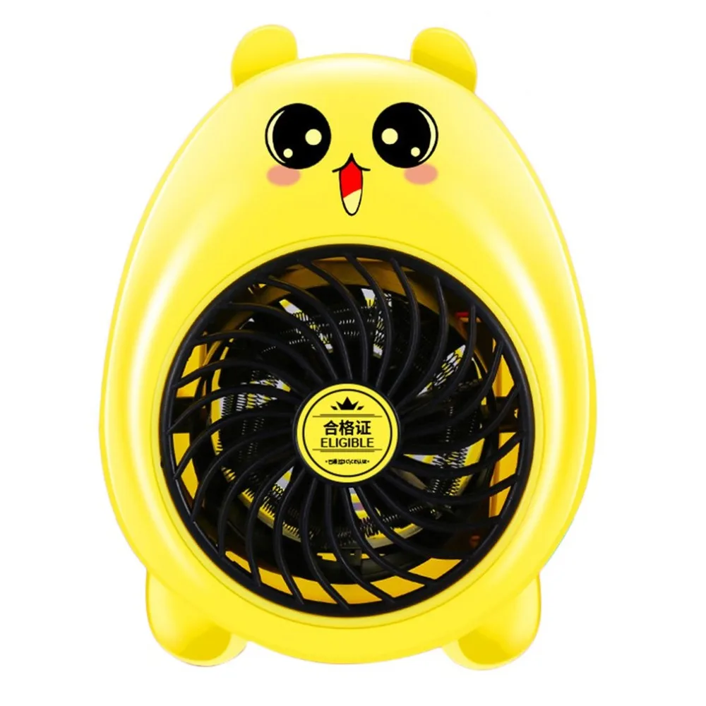 

Cute Cartoon Shape Mini Fan Heater Desktop Household Electric Heater Fast Handy Heater Warm Machine for Winter