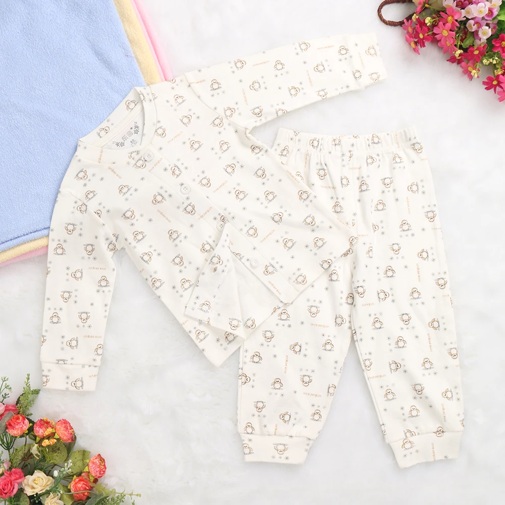 

6-18 Months Baby Clothing Set Pajama Infant Home Wear Set Sleepwear in 100% Cotton Knitted