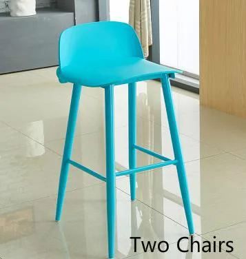 Луи Мода барные стулья скандинавские креативные пластиковые высокие стулья - Цвет: G5