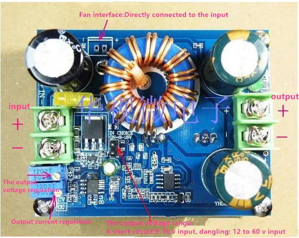 DC-DC CC CV 600 Вт 12-60 В до 12-80 В повышающий Регулируемый Модуль питания