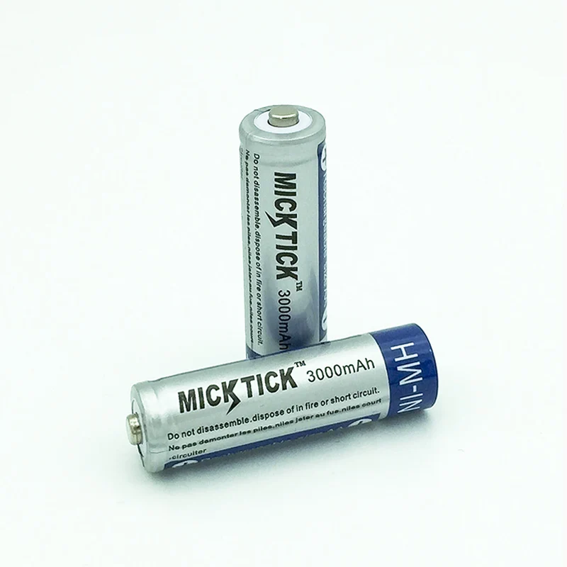 4 шт. MICKTICK 3000mah перезаряжаемая AA 5# батарея 1,2 V 2a Ni-MH батареи большой емкости камеры игрушки переработка батареи