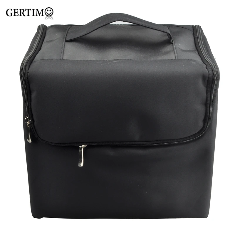 

Gertimo Makeup Professional Storage Beauty Box Travel Cosmetic Organizer Carry Case Black Professional Makeup
