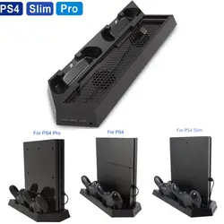 3 в 1 двойной контроллер зарядная станция Вентилятор охлаждения, вертикальная подставка Зарядное устройство для PS4/PS4 Pro/PS4 тонкий игровой