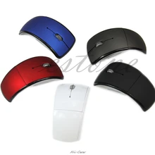 Ультратонкая 2,4 ГГц Складная Беспроводная оптическая мышь, мышь, USB приемник для планшета, ПК, ноутбука, компьютера, 6 цветов