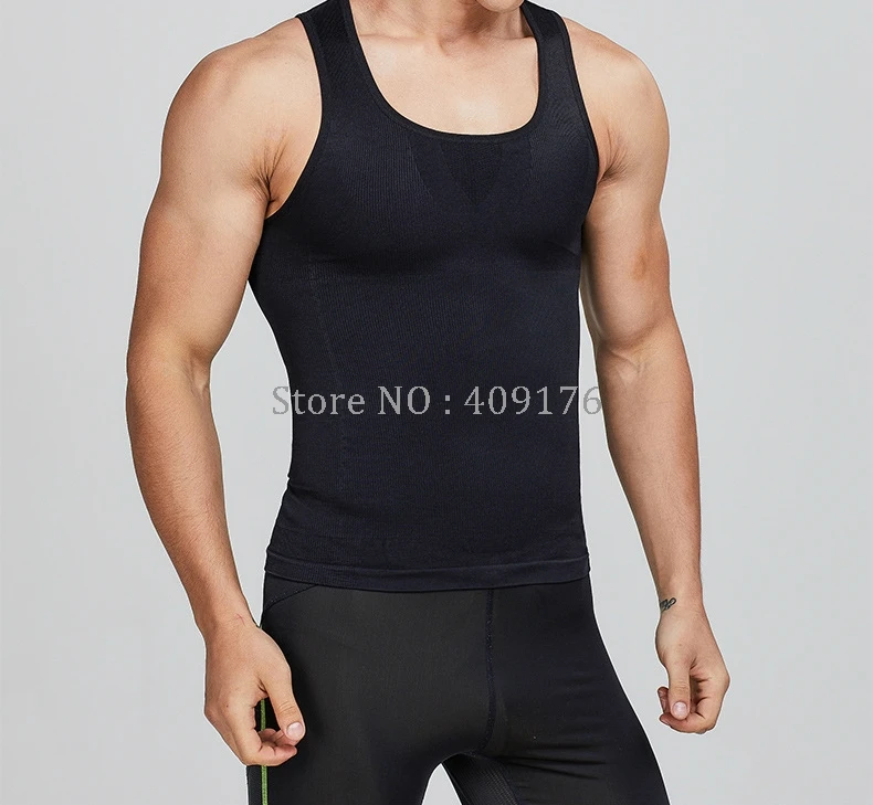 Gynecomastia Tops PRAYGER Body Shaper Men Posture Corrector Slimming Chest Shapers Waist Trainer Tops