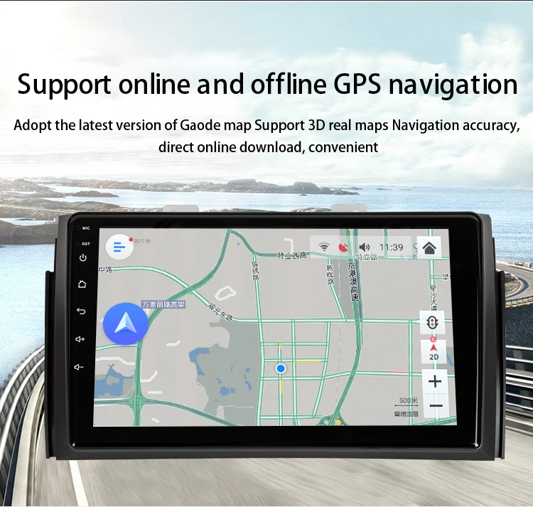Clearance 9" Android 8.0 Quad Core Audio GPS Navigation For Kia Niro 2016-2018 Car Stereo Radio Head Unit 4