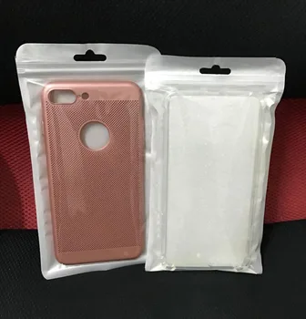 

11cm*20cm White/Clear Self Seal Zipper Plastic Retail Packaging Storage Bag Zip Lock Package bag With Hang Hole for 5.5'' case