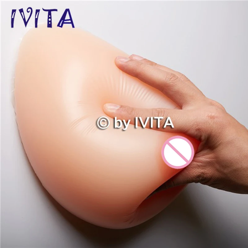 IVITA 2800g Big Crossdresser Silicone Breast Forms False Boobs Enhancer Shemale Costume 1 Pair Popular