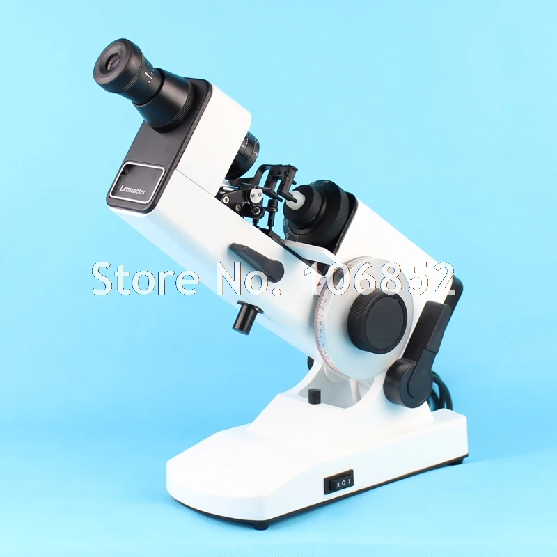 Manual lensmeter Optical lensometer External reading Prism compensation unit included AC DC power supply