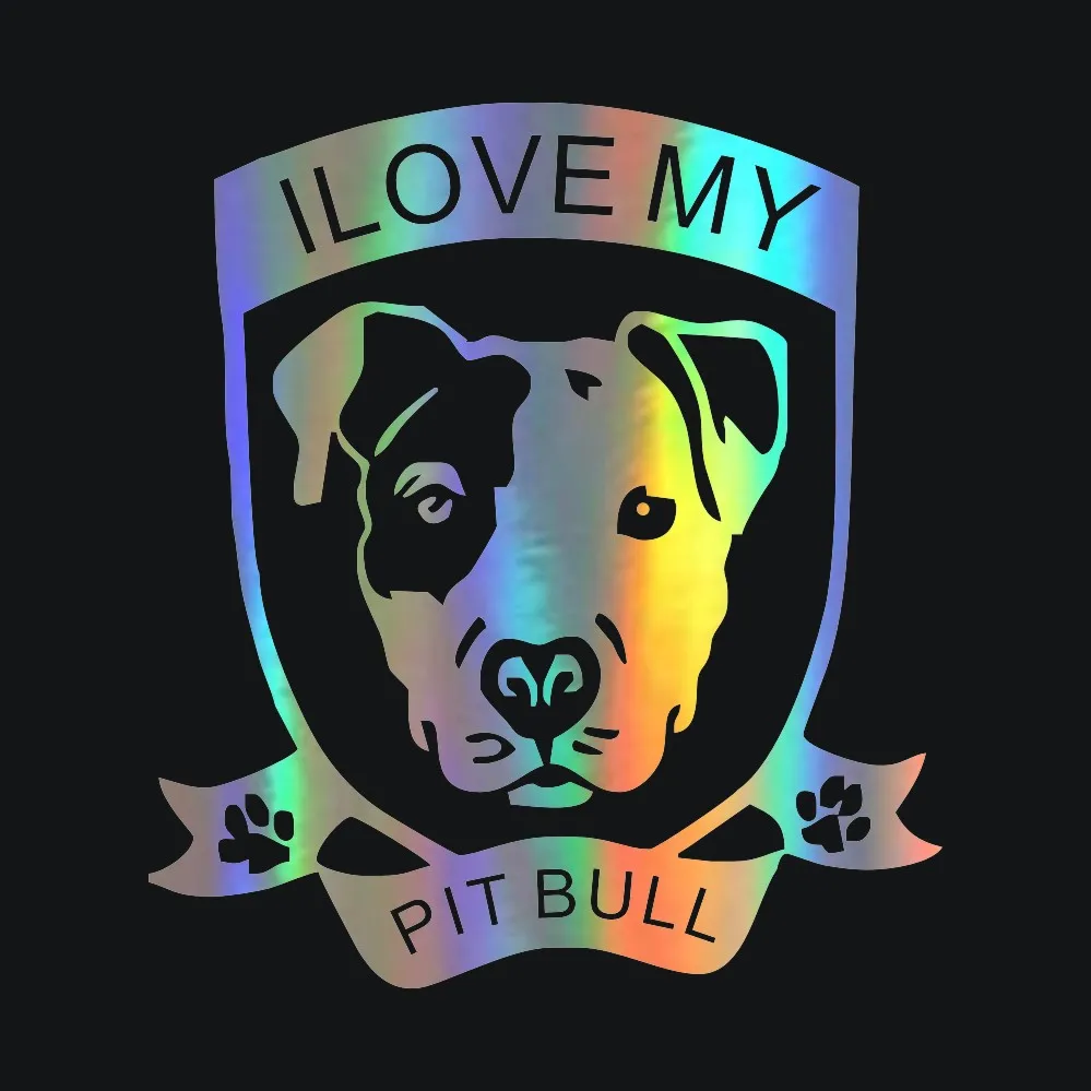 Cute Pit Bull Pitbull Terrier Dog Vinyl Decal Sticker Car Laptop Lover Gift