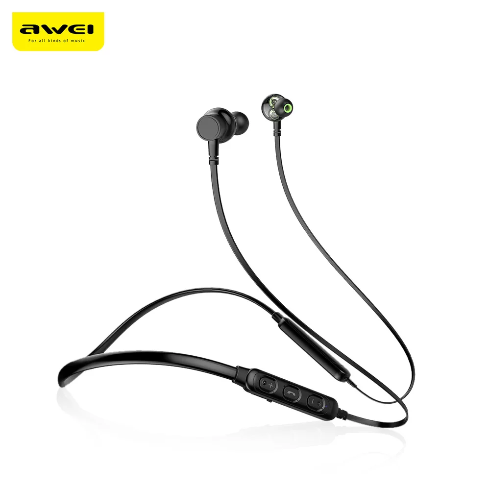 AWEI G20BL Bluetooth Earphone Headphone Dual Driver Headset Wireless Sport Earphone Bass Sound Auriculares Inalambrico Bluetooth