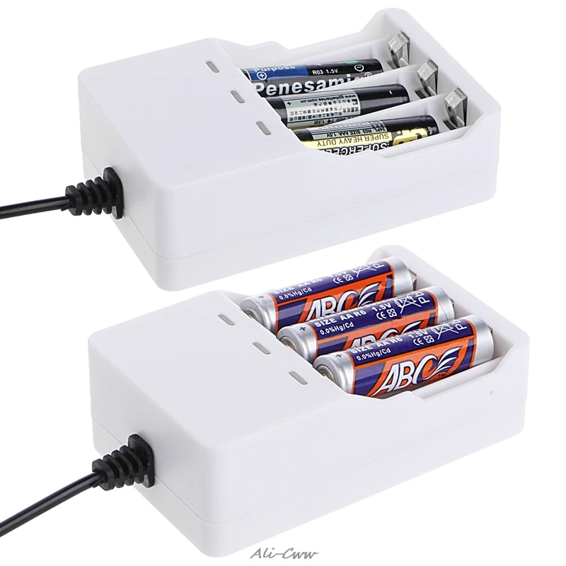 

1.2V Universal Intelligent 3-Slot AA/AAA Ni-MH Ni-Cd Battery Charger USB Plug