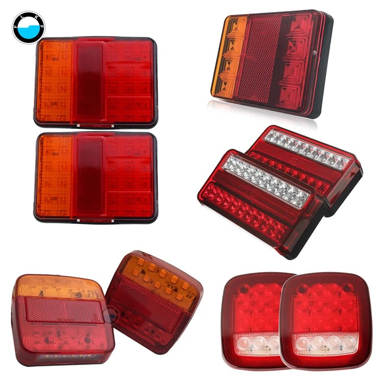 

1 Pair Waterproof Truck Trailer Rear Light Camper Indicator Car Truck taillight for Trailer Caravans UTE Campers ATV Boats