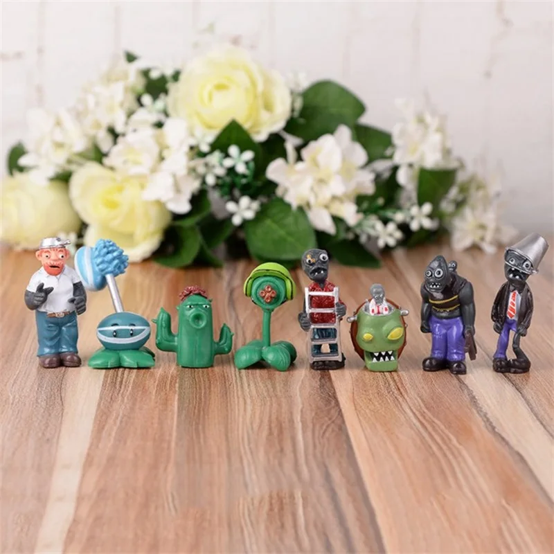 8pc New Popular Game Plants vs Zombies PVC Action Figures font b Toy b font PVZ