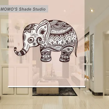 

MOMO Blackout Window Curtains Roller Shades Blinds Shutter Thermal Insulated Fabric Custom Cartoon Kids Baby , Alice 342