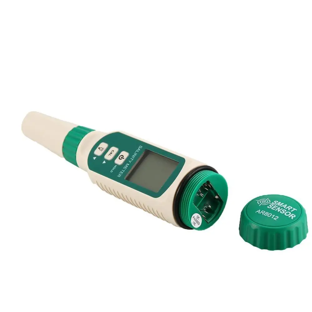 SMART SENSOR AR8012 Salinometer Salinity Tester Pen Food Beverages Drink Salt Content Meter ATC Handheld Seawater Measuring