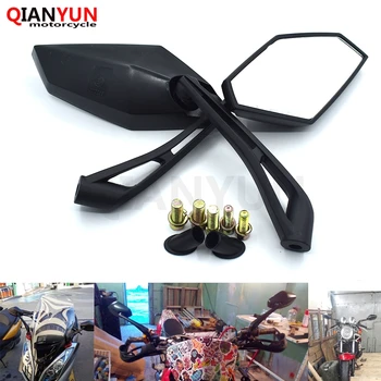 

Universal 8mm 10mm Motorcycle Rearview Mirrors Motorbike Side Mirrors For Yamaha FZ6 FAZER FZ6R FZ8 FZ1 FAZER XJ6 MT-07 FZ-07