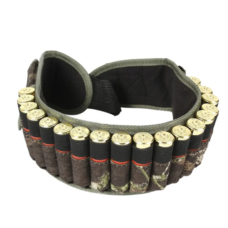 600D Nylon Tactical 28Round Shotgun Shell Belt Outdoor Hunting Waist
