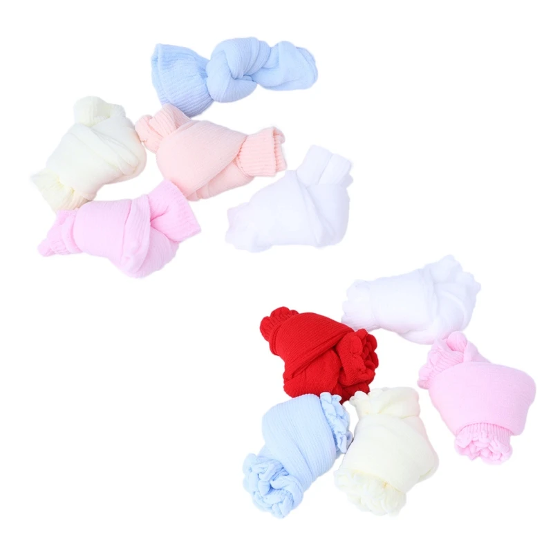 

5Pairs Baby Lacework Candy Color Socks For Newborn Infant Toddler Summer Acrylic