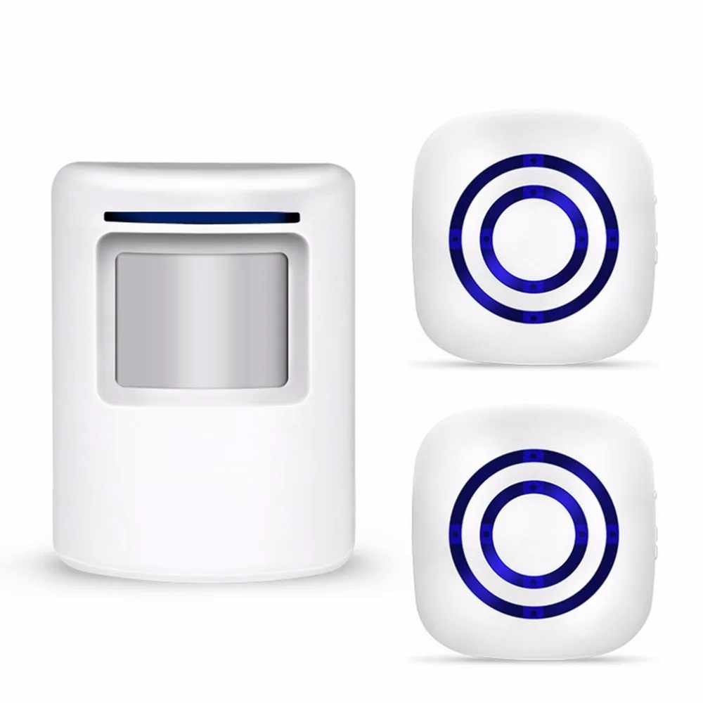 

Wireless Doorbell Kit With 2 Plug-in Receivers And 1 Remote Button Alert System Smart Home Door Bell Long Range Doorbell