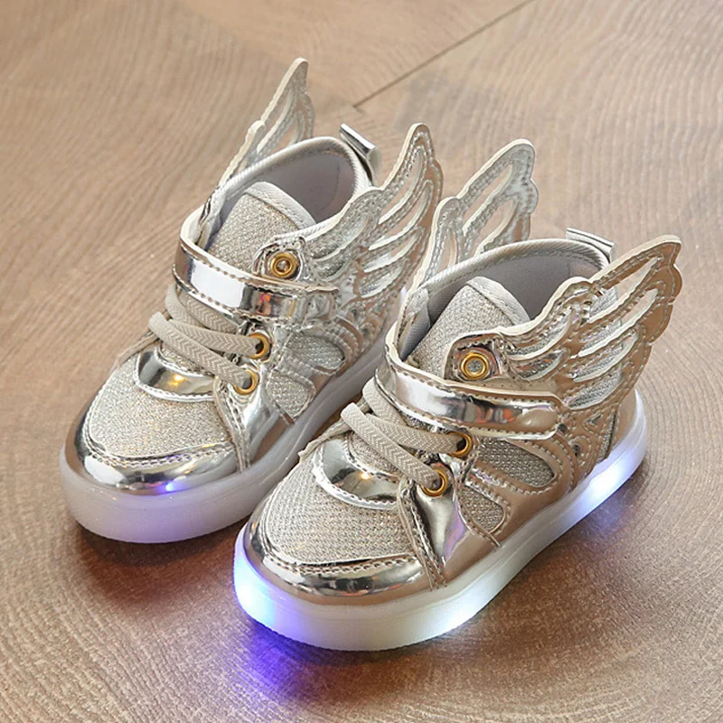 

Sneakers Led Shoes Kids Spring Autumn Children Shoes For Boys Girls Shoes Casual Glowing Sneakers Baby Wings Luminous Footwear