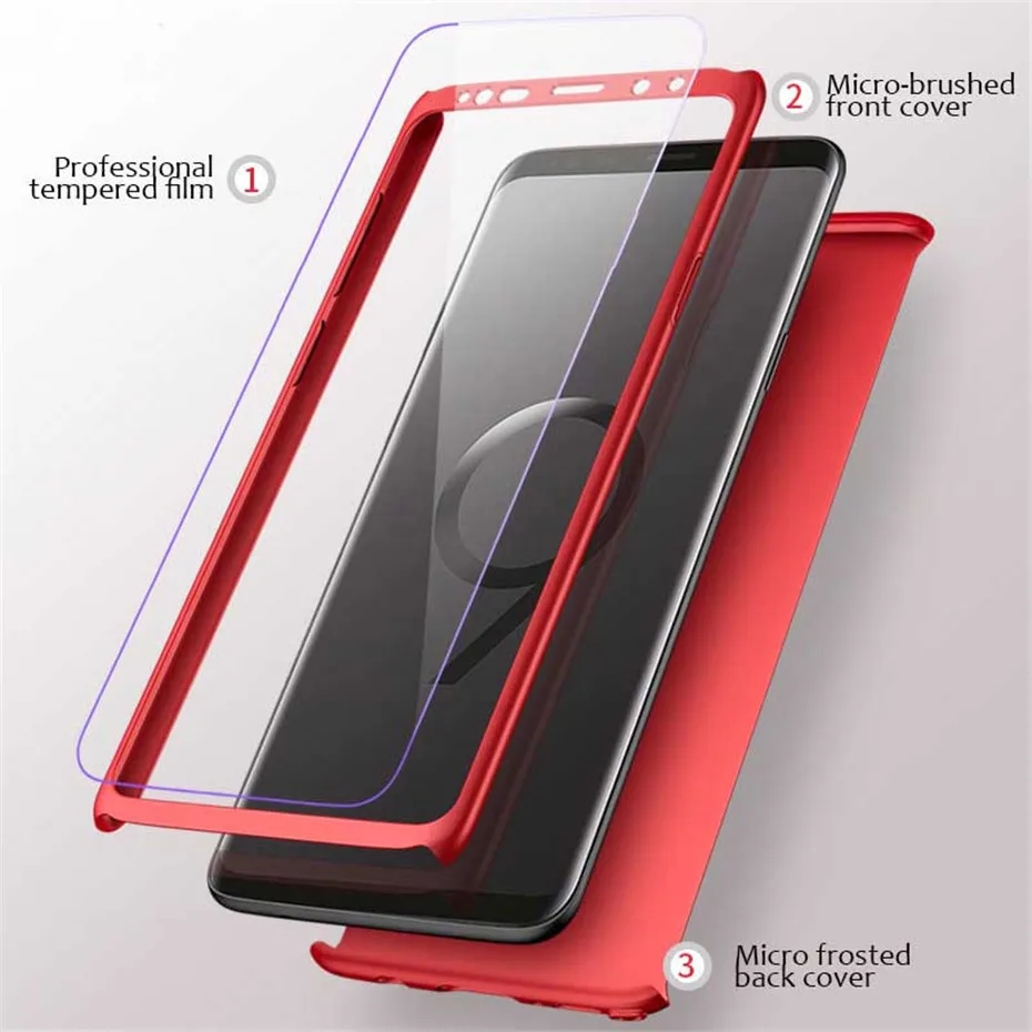 Phone Cases For Samsung Galaxy A5 2017 A7 Case Cover Hard Shockproof Tempered Glass For Samsung A8 2018 2016 A7 A5 Protective Case (3)