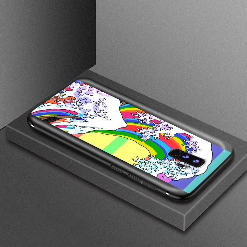 Чехол Kanagawa с большой волной для Samsung Galaxy J6 A9 A8 A7 A70 A6 A5 A50 A40 A30 A3 A10 A51 A71 A81 A91