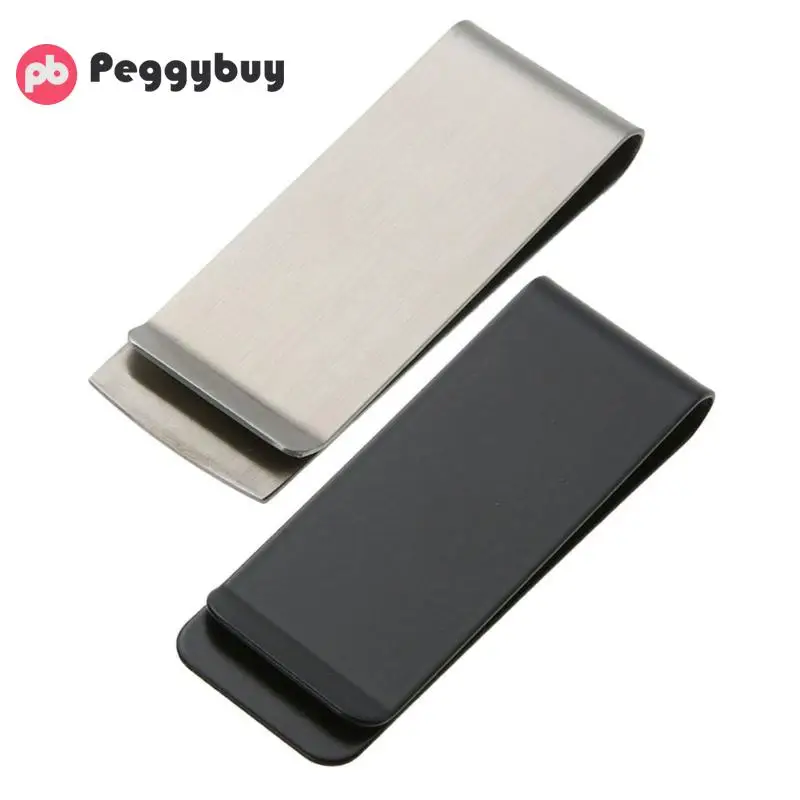 

Latest Metal Stainless Steel Money Clips Wallet Folder Clip Collar Wallet Cash ID Credit Card Money Holder