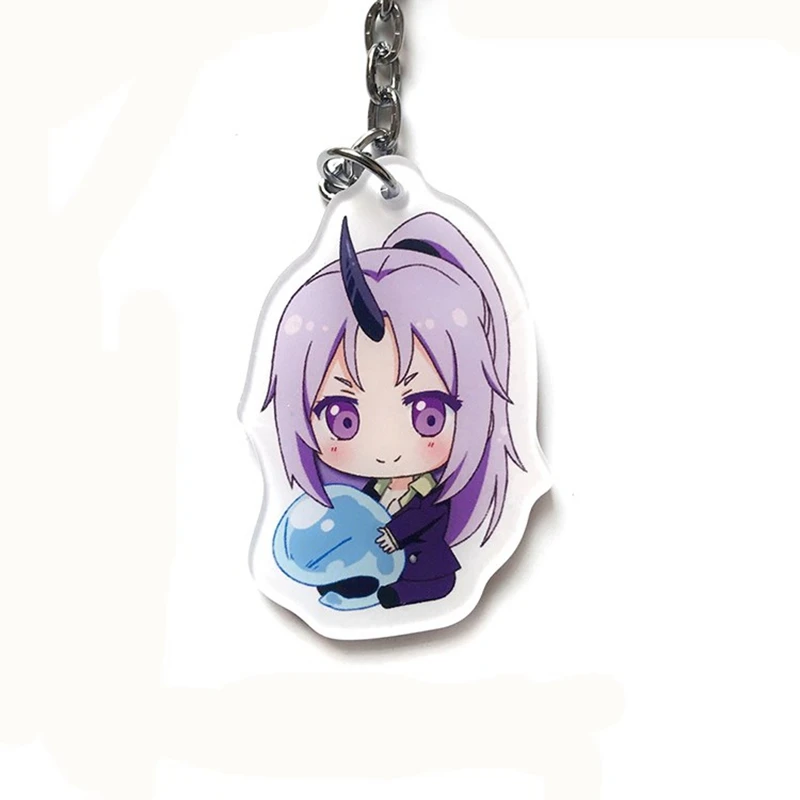 Anime Rimuru Tempest Benimaru Shuna Shion Souei Hakurou Ranga Acrylic Model Keychain Pendant Key Chains Christmas gift (4)