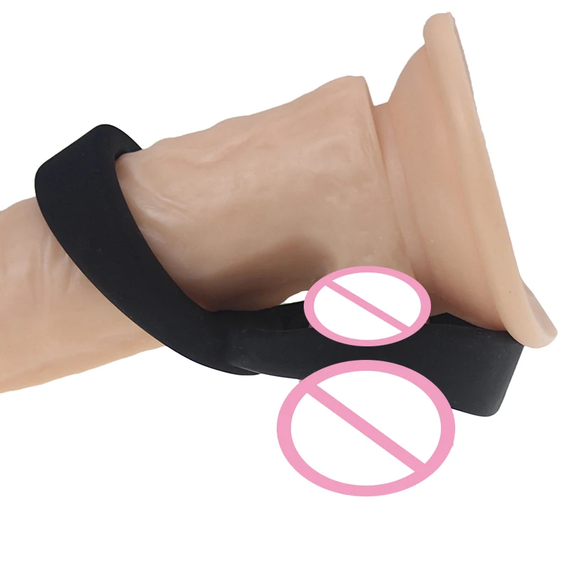 Sex Toys for Men Silicone Double Cock Ring Delay Ejaculating Testicle Penis Ring Cockring Male Sex Toys Adult Sex Products New