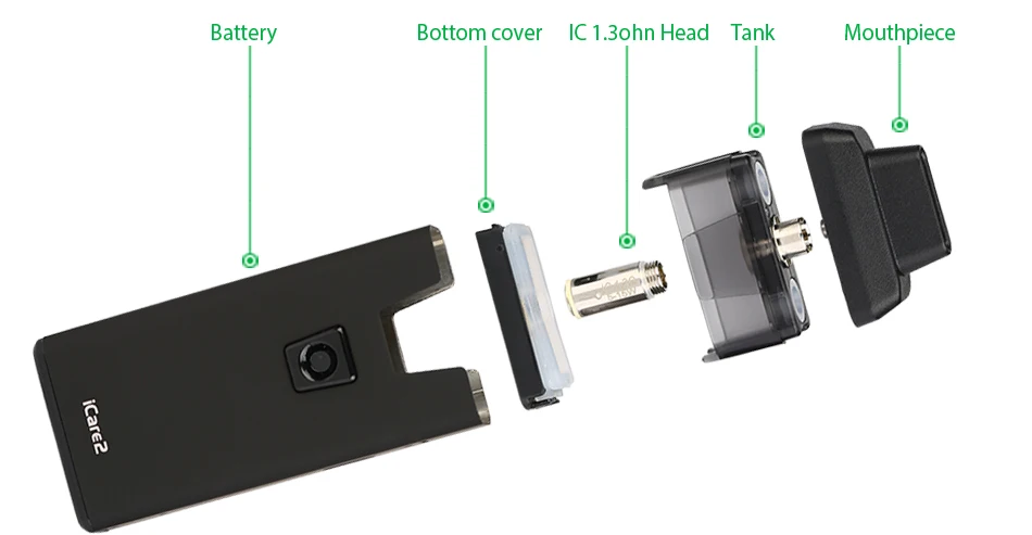 Original Eleaf iCare Mini PCC Vape Kit & Eleaf iCare 2 Starter Kit 650mAh Built-in Battery Electronic Cigarette Vape vs ijust