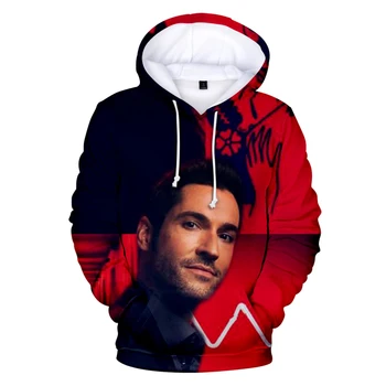 

2019 Hot Sale Lucifer Print Sweatshirt Men And Women Fashion Leisure Popular Harajuku Hip Hop Hoodie Lucifer 3D Print Tops
