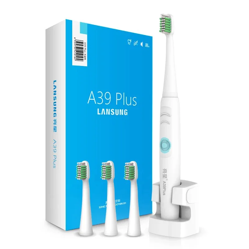 

Sonic Electric Toothbrush Brush (Only US Plug) Rechargeable Electric Tooth Brushes with 3pcs Replacement Heads 30000 Times/m