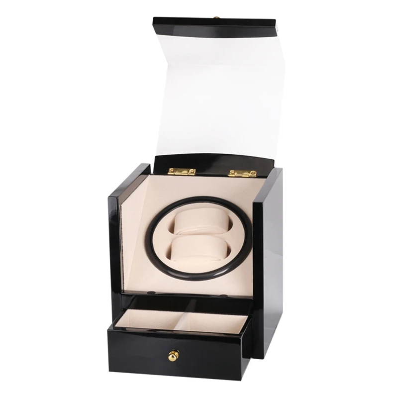 

Watch Winder Box Quiet Self-Winding Automatic Wooden Holder Storage Container Organizer Case Gift