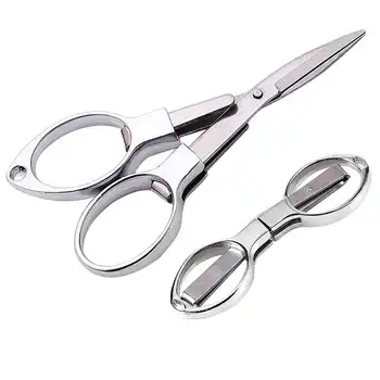 

Mini Small Stainless Steel Fold Scissor Pocket Tool Utility Gadget Portable Camp Hike Travel First Aid Kit