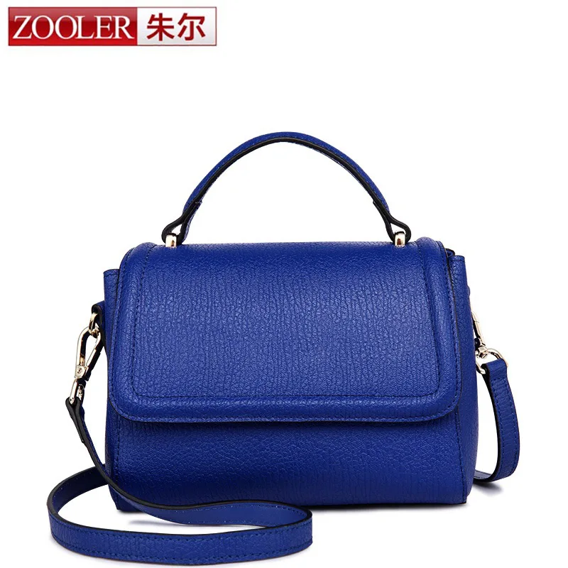 ZOOLER European and American Fashion Small Square Bag Genuine Leather Women's Handbag Shoulder