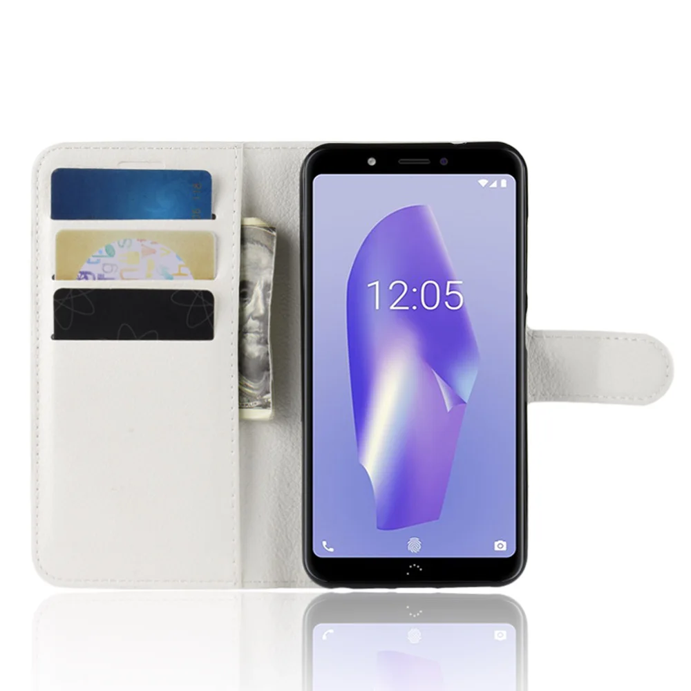 

CYBORIS Coque For BQ Aquaris C Case Luxury PU Leather Back Cover Phone Flip Case For BQ Aquaris C Case Pure Color