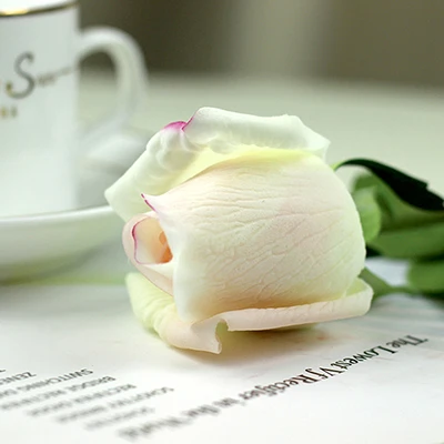 25 шт., настоящие сенсорные розы для банкета/дома/свадьбы, искусственные цветы, букет невесты, цветочные розы - Цвет: milk pink
