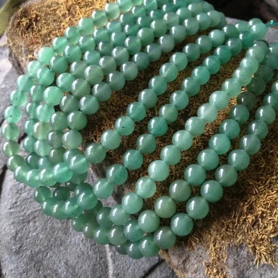 

Light Green Agat Quartz natural stone jewelry findings smooth loose beads round shape choker necklace tassel bracelet crystal