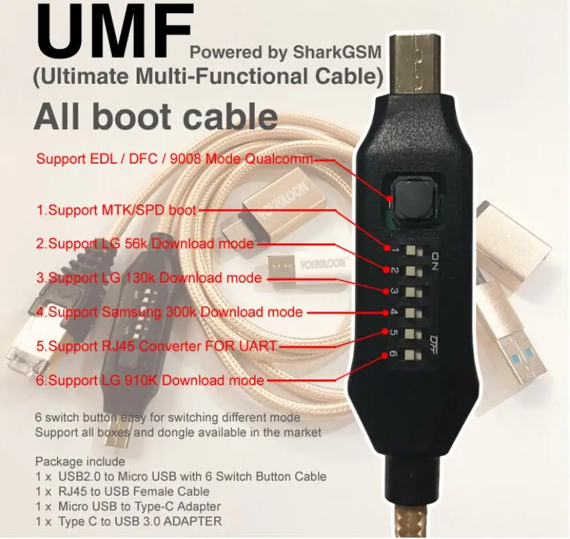 

UMF cable (Ultimate Multi-Functional Cable) All boot cable