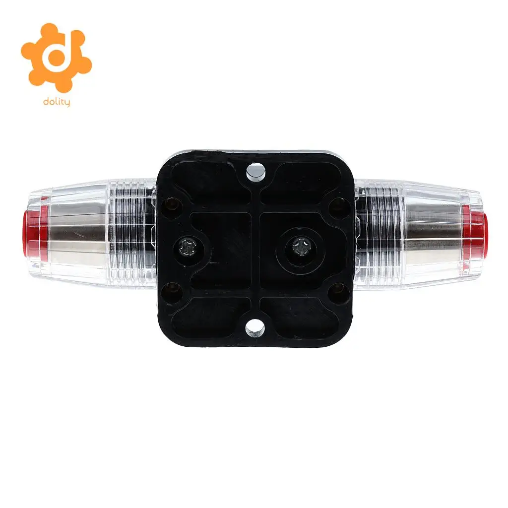 dolity DC 12V-24V Car RV Audio Inline Circuit Breaker Fuse Manual Reset Switch 20A 30A 40A 50A 60A 80A 100A 150A