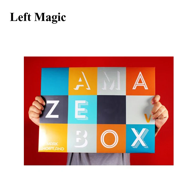 

AmazeBox By Mark Shortland Magic Tricks Exchange Box For Professional Magician Stage Gimmicks Illusion Mentalism Comedy G8295