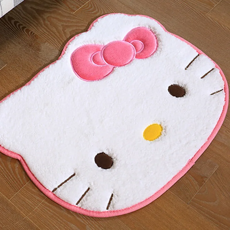 Size 55cm 45cm Hello Kitty bedroom carpet Cartoon carpets for living room Bath Mat modern bathroom