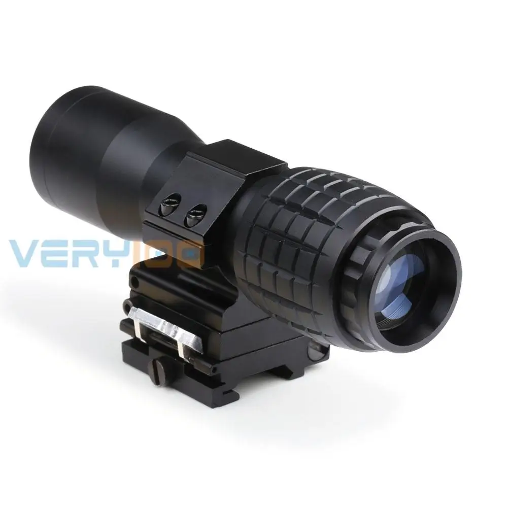 

New 4X Magnifier FTS Flip to Side for Eotech Aimpoint or Similar Scopes Sights Outdoor Hunting free shipping!