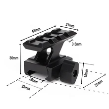 20 мм Пикатинни Крепление винтовки сошки Тактический 3 Слот Кольцо адаптер винтовка прицел пистолет Airgun пистолет страйкбол Охота Лазерная основа