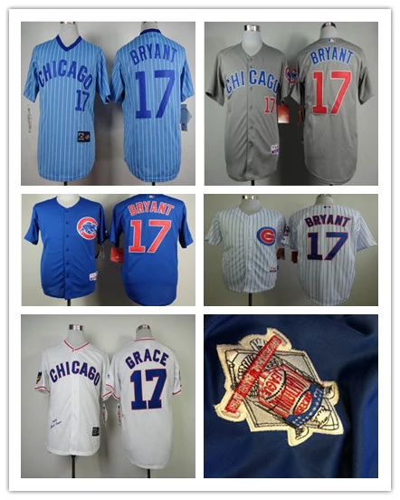 Chicago Cubs 17 Kris Bryant Jersey Size S ~ XXXL Customize Embroidery  Stitched Baseball Shirt Sports Dress|jersey modeler|jersey marseillejersey  bianchi - AliExpress