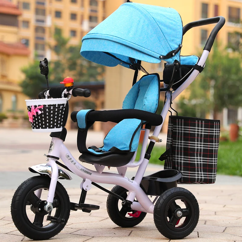 Online 2 In 1 Bayi Roda Tiga Stroller Tiga Roda Stroller Baby Kereta Dorong Balita Anak Sepeda Roda Tiga Sepeda Jogging Kereta Dorong Kereta