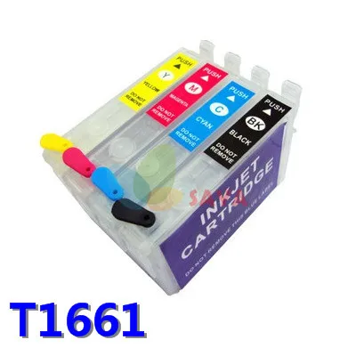 

T166 Refillable ink cartridges For Epson Expression ME-101 ME-10 Printer ink with reset and permannt chip